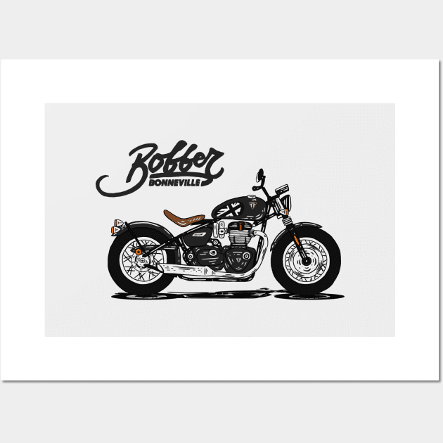 Triumph Bonneville Bobber TFC Wall Art by Hilmay